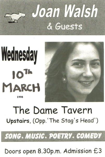 Joan Walsh Event @ The Dame Tavern 1998