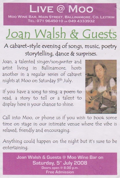 Joan Walsh Event @ Moo Wine Bar 2008